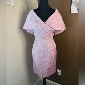 Chic Pink Floral Off-Shoulder Mini Dress